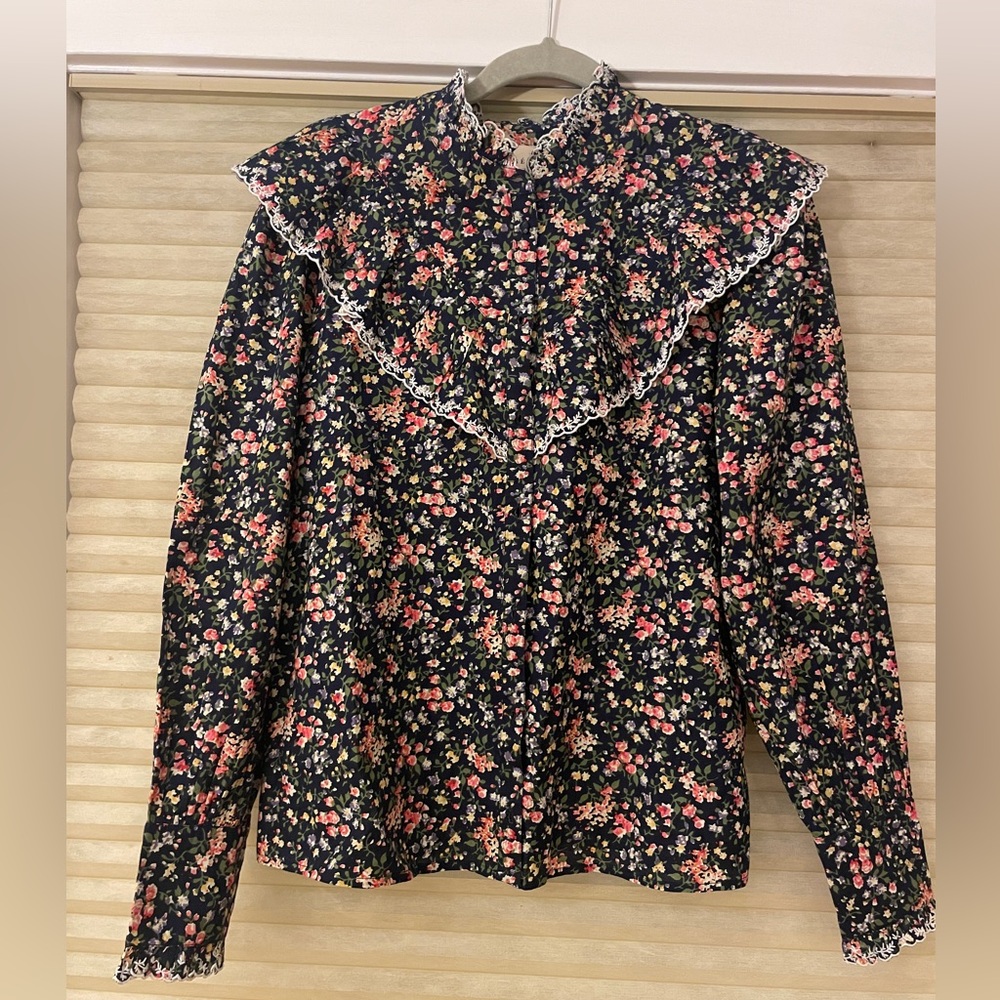 Sezane Ruffled Blouse